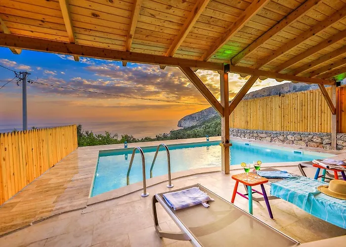 Kalkan - 2+1 - Full Sea View - Shavilla 别墅